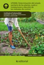 Determinación del estado sanitario de las plantas, suelo e instalaciones y elección de los métodos de control. AGAO0208 - Instalación y mantenimiento de jardines y zonas verdes - contenido online 3.1 Determinación del estado sanitario de las plantas, suelo e instalaciones y elección de los métodos de control. AGAO0208 - Instalación y mantenimiento de jardines y zonas verdes - contenido online 3.1
