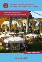 Aprovisionamiento y montaje para servicios de catering. HOTR0308 - Operaciones básicas de catering - contenido online 3.1 Aprovisionamiento y montaje para servicios de catering. HOTR0308 - Operaciones básicas de catering - contenido online 3.1